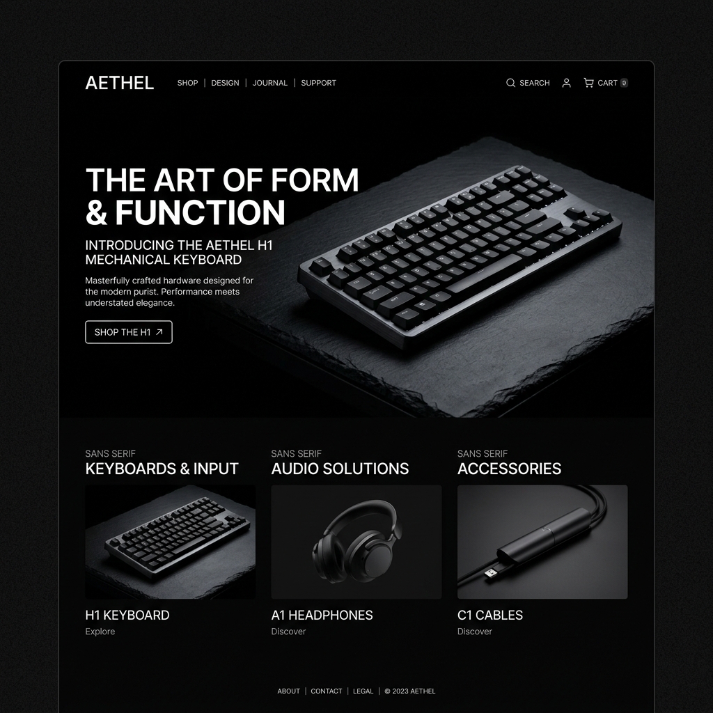 Nomad Atelier Editorial Web Mockup
